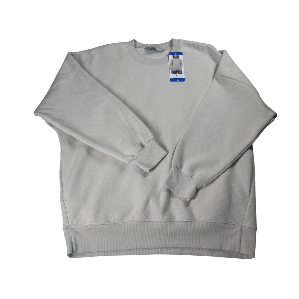 Tuff Athletics Matte Pearl Crewneck Sweatshirt Oversized Comfort Size Large NEW - Picture 9 of 9